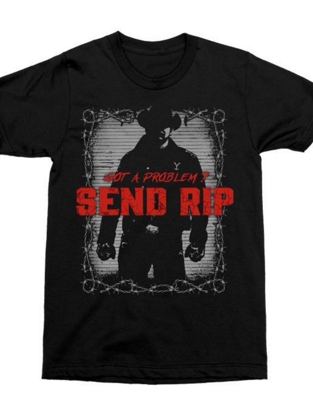 Yellowstone - Dutton Ranch - Men's - Send Rip - Black - T-shirt - Size Large